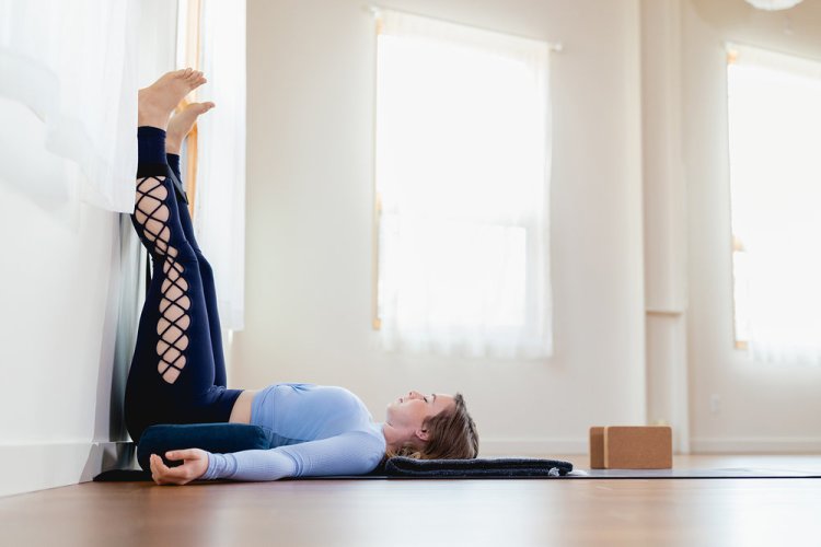 Pose 3 benefits from putting your legs up against the wall